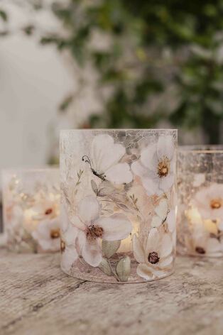 Majas Lykta Blossom & Butterflies 10x12 cm
