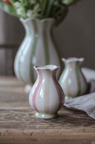 FYND! Majas Vas Stripes Pink | Taupe Låg