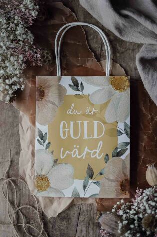 Majas Gåvopåse | Giftbag Du är guld värd