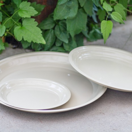 Zinkfat Beige Large ø45 cm