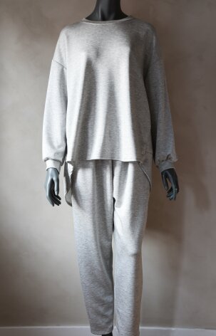 Cozy Set med Byxa & Tröja Grå