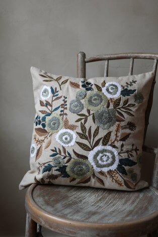Kuddfodral Peony Beige