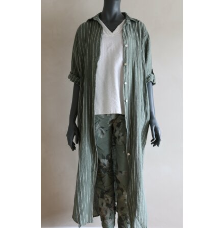 Harbour Striped Linneklnning Army