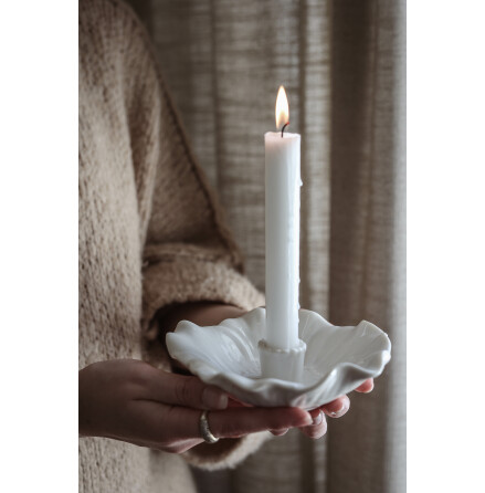 Majas Blomstra Ljusstake white