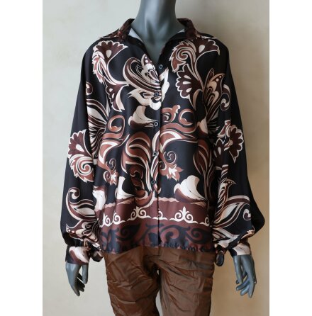 Retro Satinblus Svart