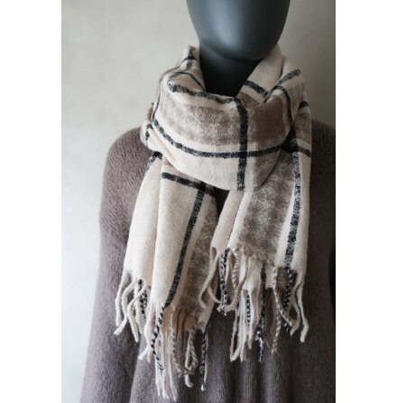 Sjal Iris Beige/gr