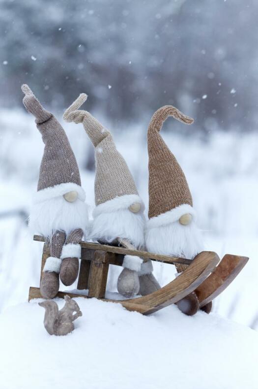 Tomte Stig Sittandes Aprikos Tomte Stig Sittandes Aprikos