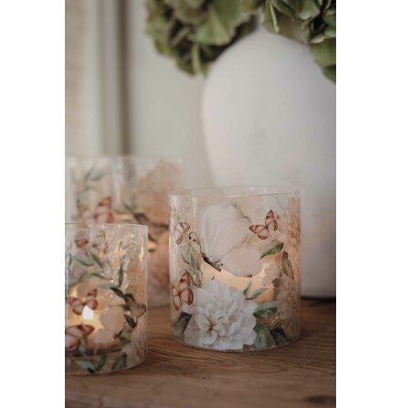 Majas Lykta Hortensia & Butterflies 9x10 cm