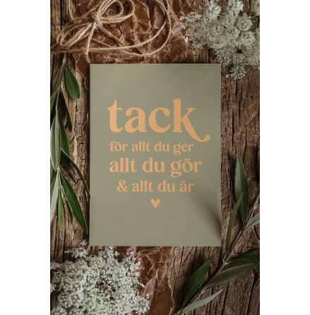 Majas Vykort Tack fr allt du ger allt du gr & allt du r