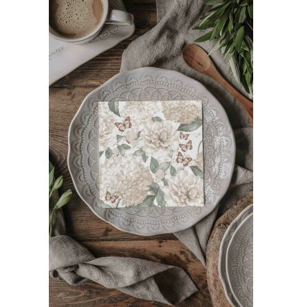 Majas Servetter Hortensia & Butterflies
