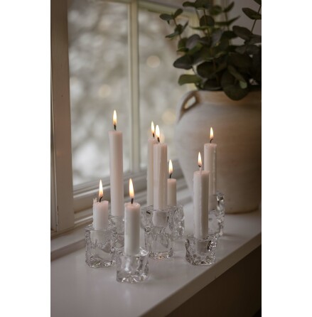 Majas Ljuh�llare Flow klarglas 3/set