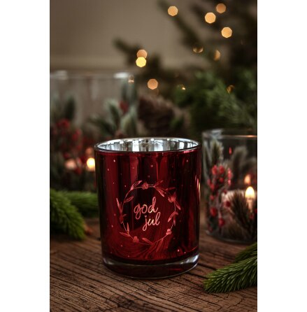 Majas Lykta God Jul Ruby Red
