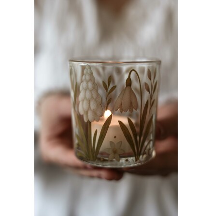 Majas Lykta P�rlisar, Sn�klockor & Vide 7x8 cm