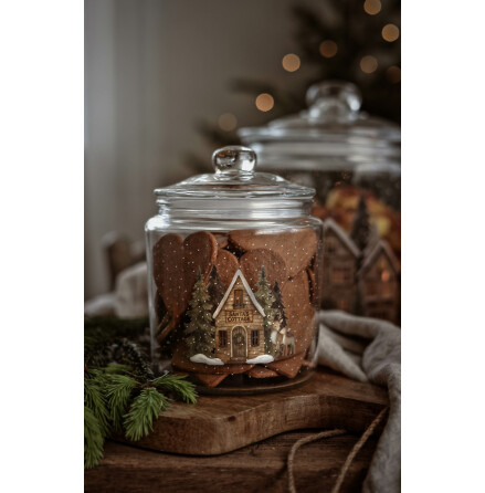 Majas Glasburk | Glass Jar Santas Cottage liten
