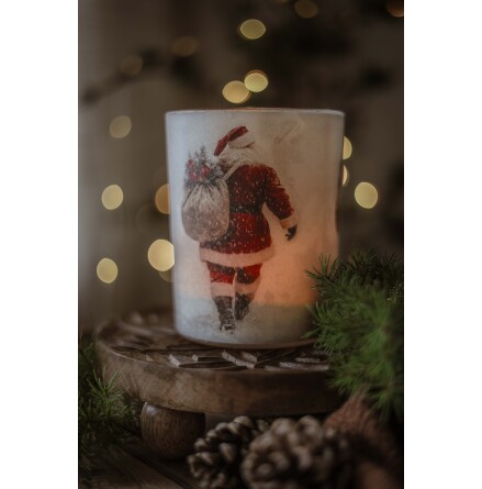 Vintage Christmas Santa 10x12cm