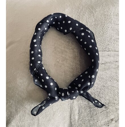 Lucy Scarf Black Dot 55x55cm
